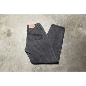 Vintage 1995 USA-Made Levis 560 Black Denim Jeans - Fits Like 34" x 34"